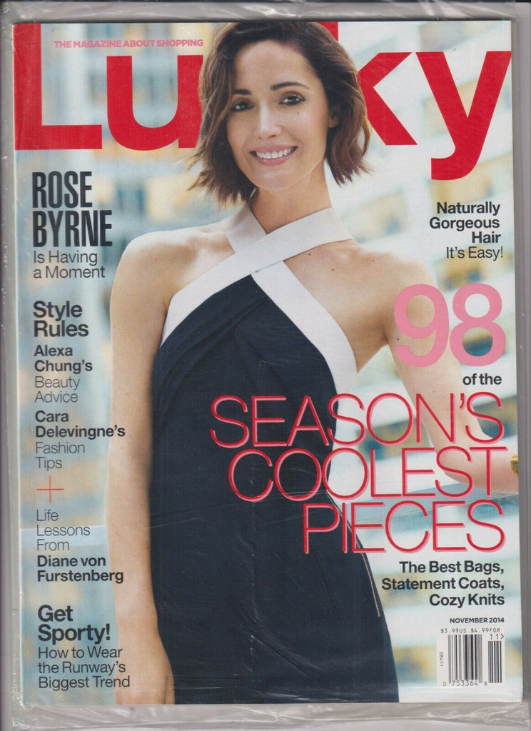 Lucky Magazine Rose Byrne Season's Coolest November 2014 SEALED 030620nonr