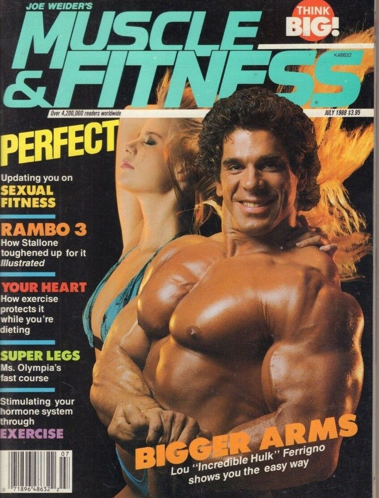 Muscle & Fitness July 1988 Lou Ferrigno Dawn Farnham Bob Gardner 121218DBE