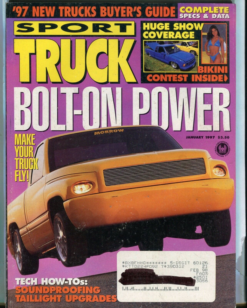 Sport Truck Magazine January 1997 Bolt-On Power EX w/ML 030917nonjhe