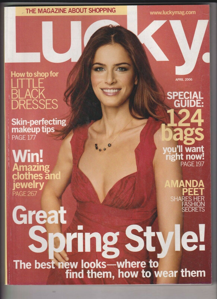 Lucky Magazine Amanda Peet 124 Bags Spring Style April 2006 030620nonr