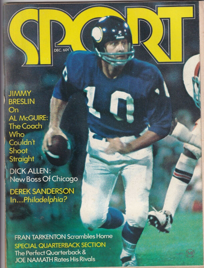 Sport Magazine Jimmy Breslin Al McGuire Fran Tarkenton December 1972 071719nonr