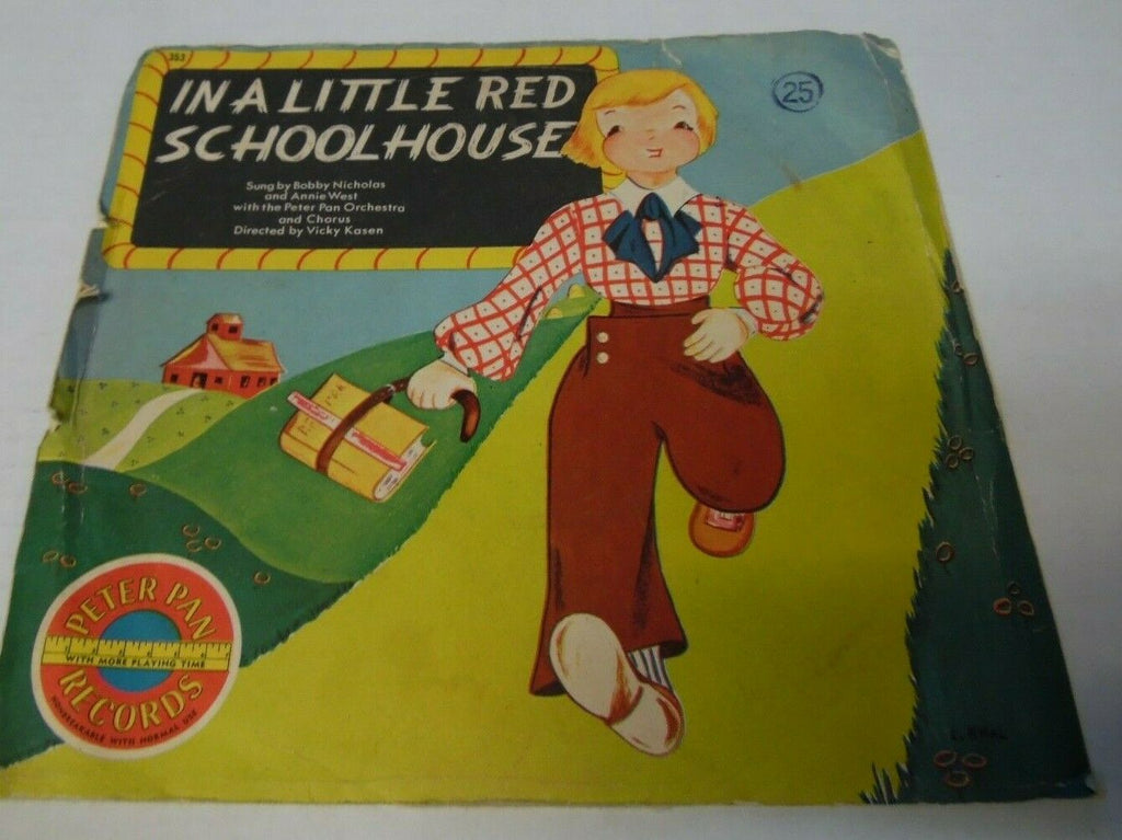 In a little red school house 45 rpm peter pan records #353 022920LLE45