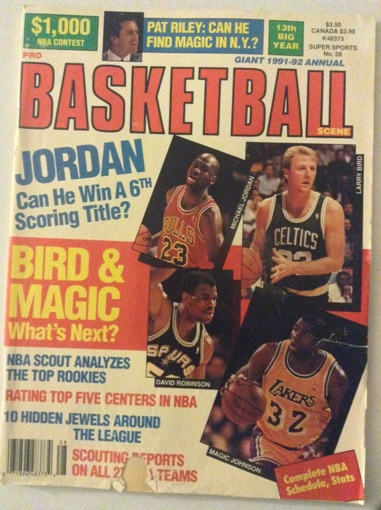 Pro Basketball Michael Jordan Larry Bird Magic Johnson 1991-92 050719nonrh