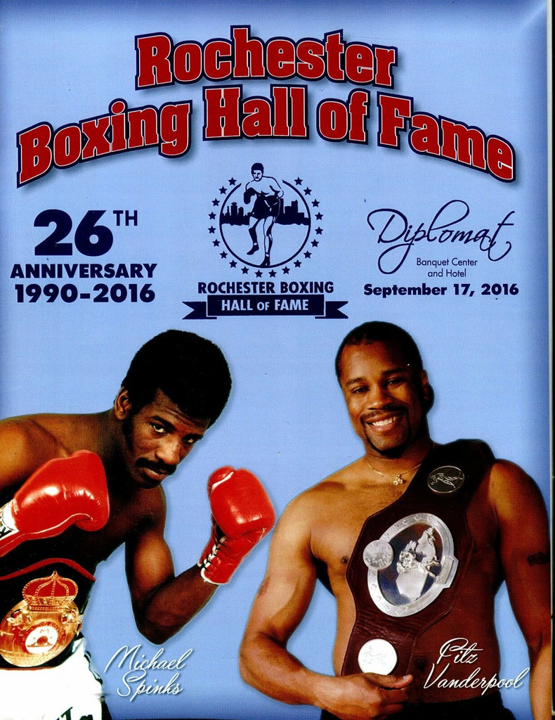 Rochester Boxing Hall Of Fame Program 2016 Michael Spinks New York 062617nonjhe