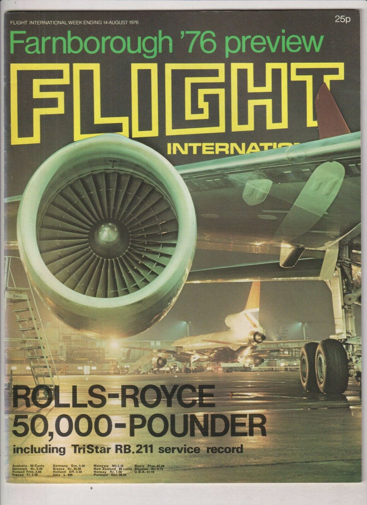 Flight International Mag Rolls-Royce Farnborough '76 August 1976 030620nonr