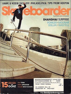 Skateboarder October 2006 Dustin Dollin, Olly Todd w/ML VG 070816DBE2