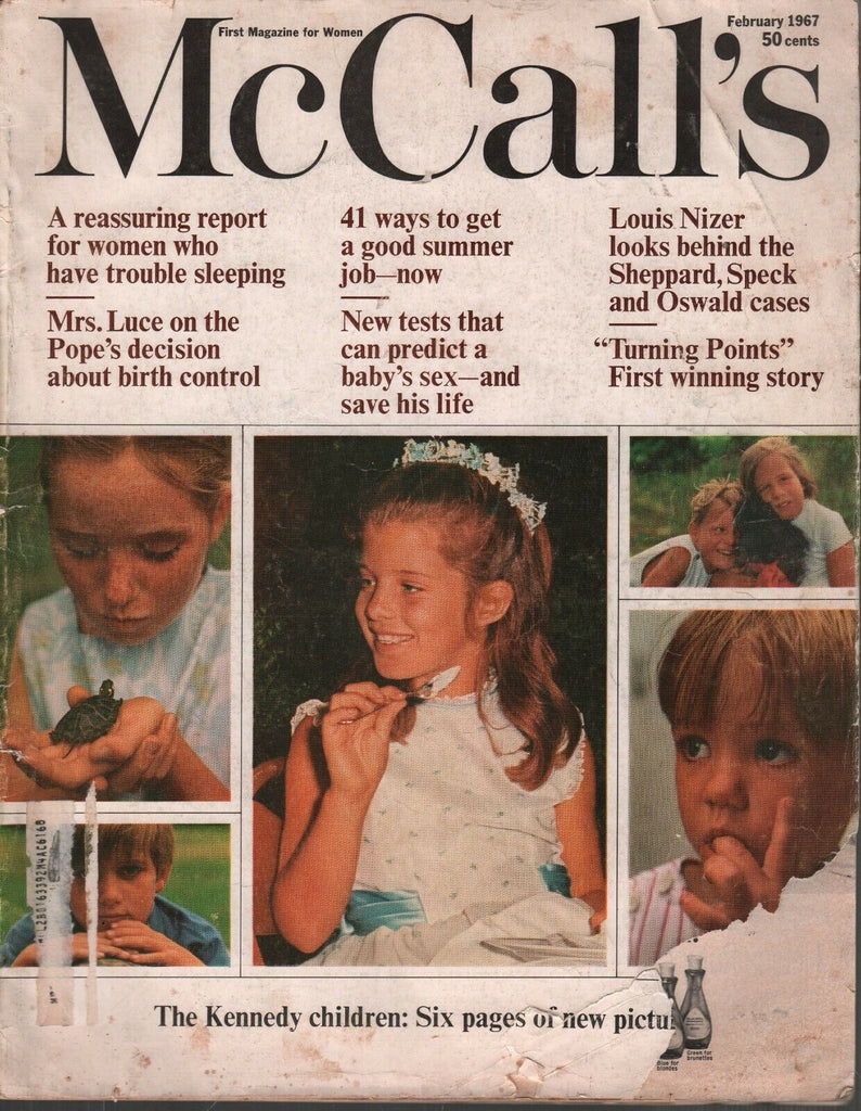 McCall's Magazine February 1967 JFK Jackie John Kennedy Children 93019AME2