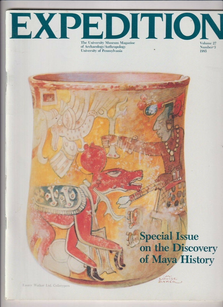 Expedition Archaeology Mag Mary Louise Baker 1985 112719nonr