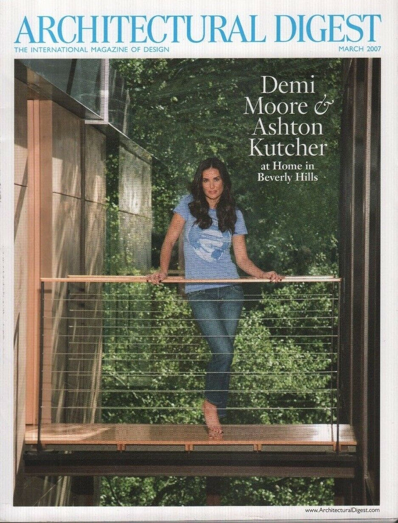 Architectural Digest March 2007 Demi Moore Ashton Kutcher 082418DBE2