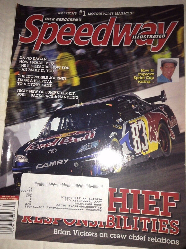 Speedway Illustrated Magazine Vickers & David Ragan July 2009 040717NONRH