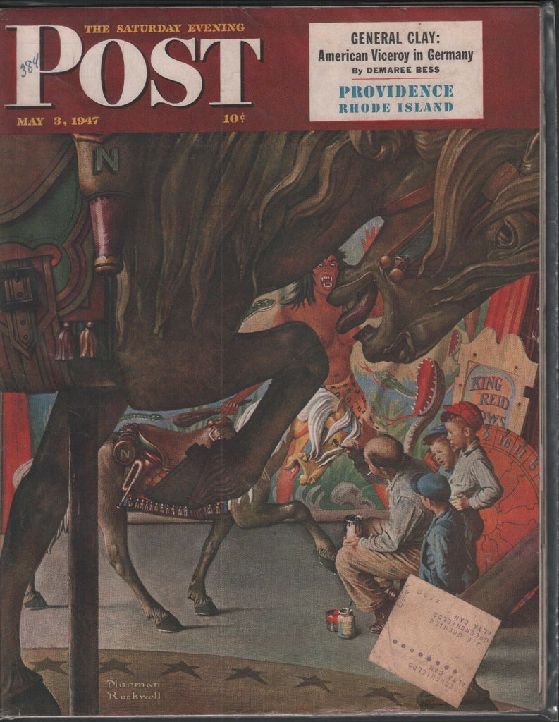 Saturday Evening Post May 3 1947 Norman Rockwell w/ML 080118DBE