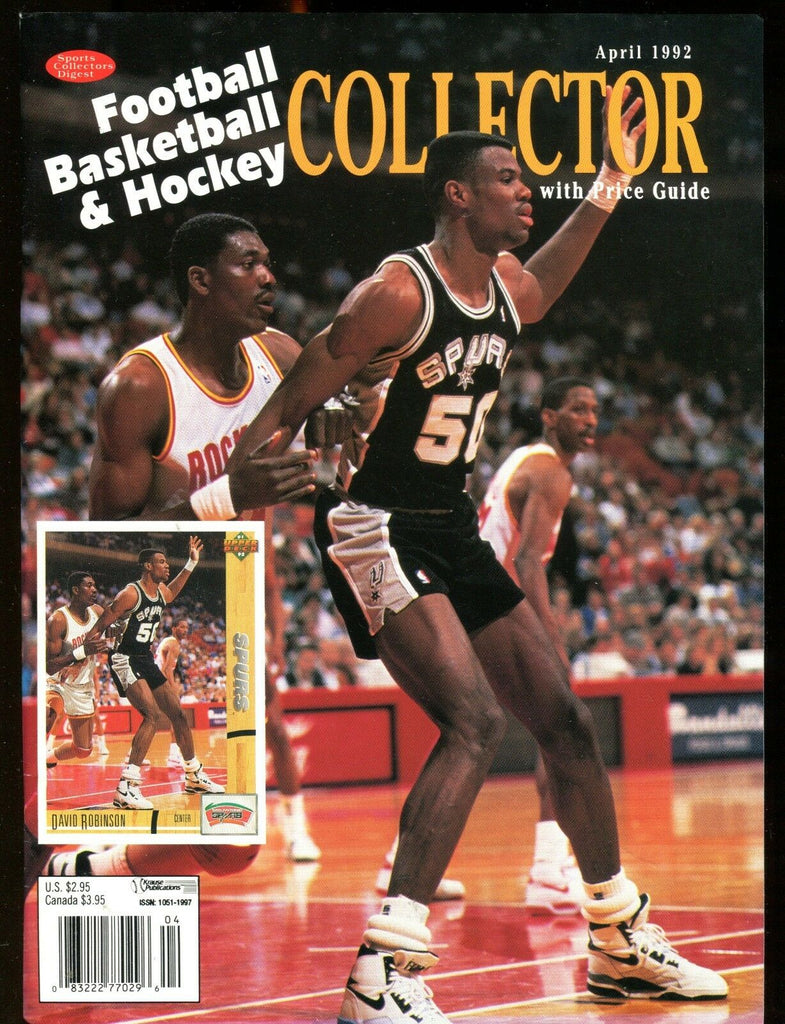 Sports Collectors Digest Collector April 1992 David Robinson EX No ML 012717jhe