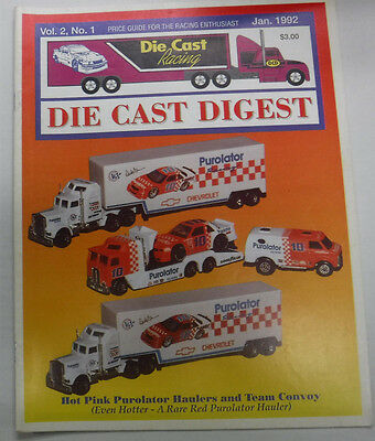 Die Cast Digest Magazine Hot Pink Purolator January 1992 081315R2