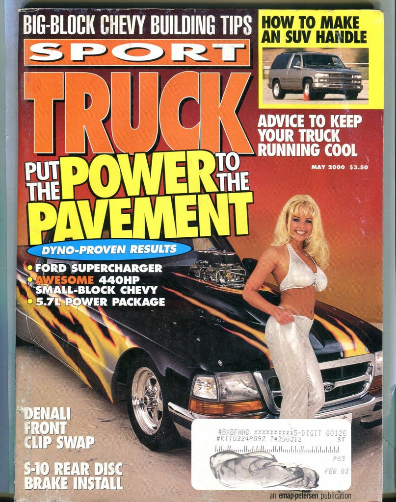 Sport Truck Magazine May 2000 Ford Supercharger EX w/ML 030917nonjhe