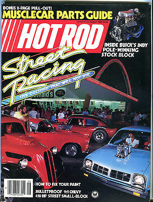 Hot Rod Magazine August 1985 Street Racing Musclecar Parts Guide EX 011116jhe