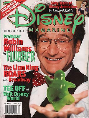 Disney Magazine Winter 1997-1998 Robin Williams EX 112415DBE
