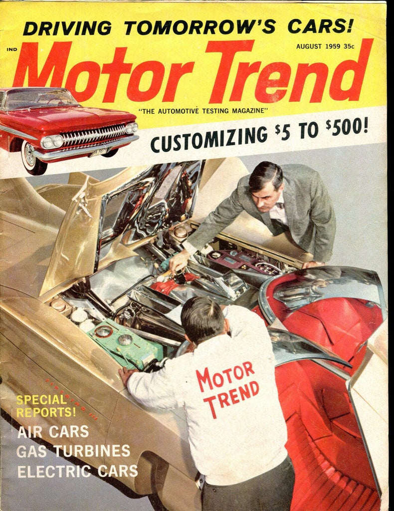Motor Trend Magazine August 1959 Air Cars VG No ML 030117nonjhe