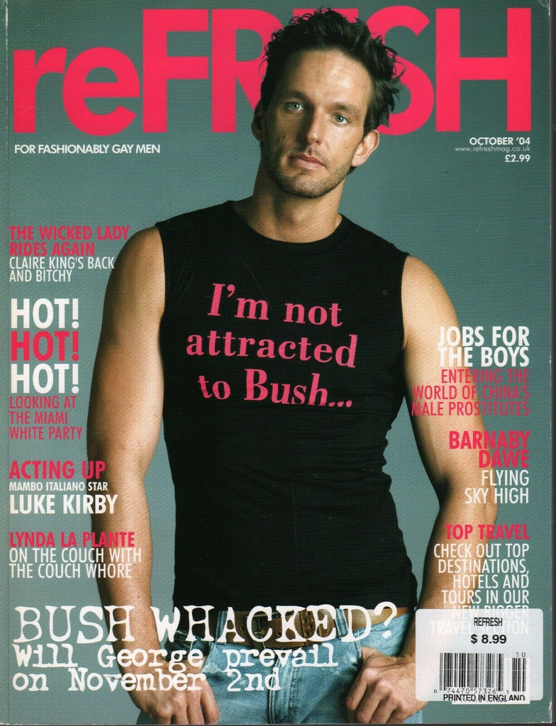 reFRESH Gay Interest UK Magazine October 2004 Barnaby Dawe Luke Kirby 031620AME
