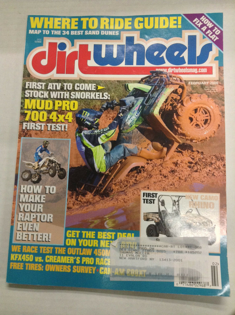 Dirt Wheels Magazine Mud Pro 700 4x4 First Test February 2009 032617nonR