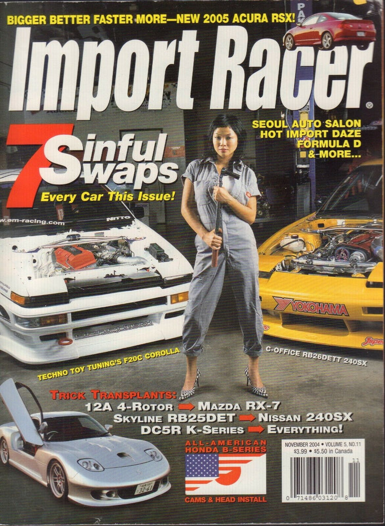 Import Racer November 2005 Acura RSX Honda B Series 091018AME2