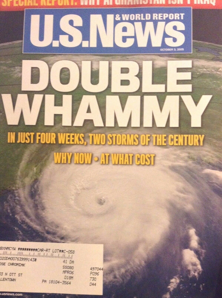 U.S. News Magazine Double Whammy October 3, 2005 121917nonrh