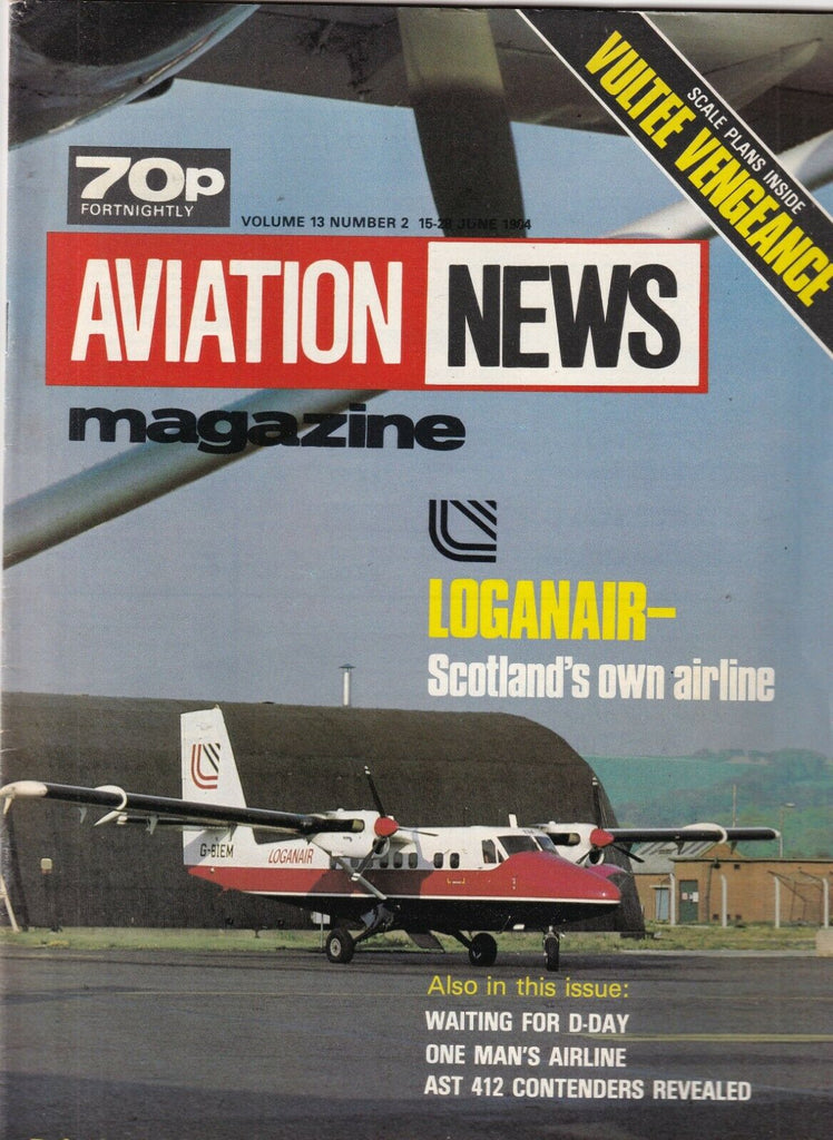 Aviation News Mag Loganair Scotland's Airline June 1984 092319nonr