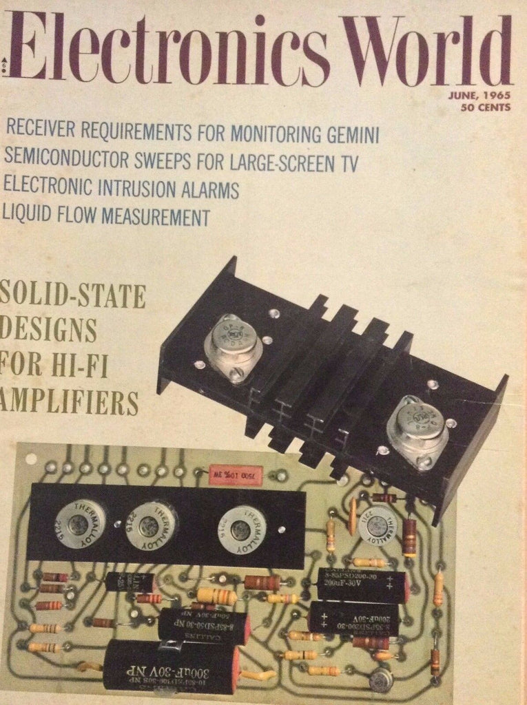 Electronic World Magazine Receiver Monitoring Gemini June 1965 120617nonrh