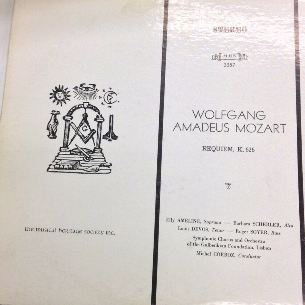 Wolfgang Amadeus Mozart Requiem K. MHS 3357 33RPM 030617RR
