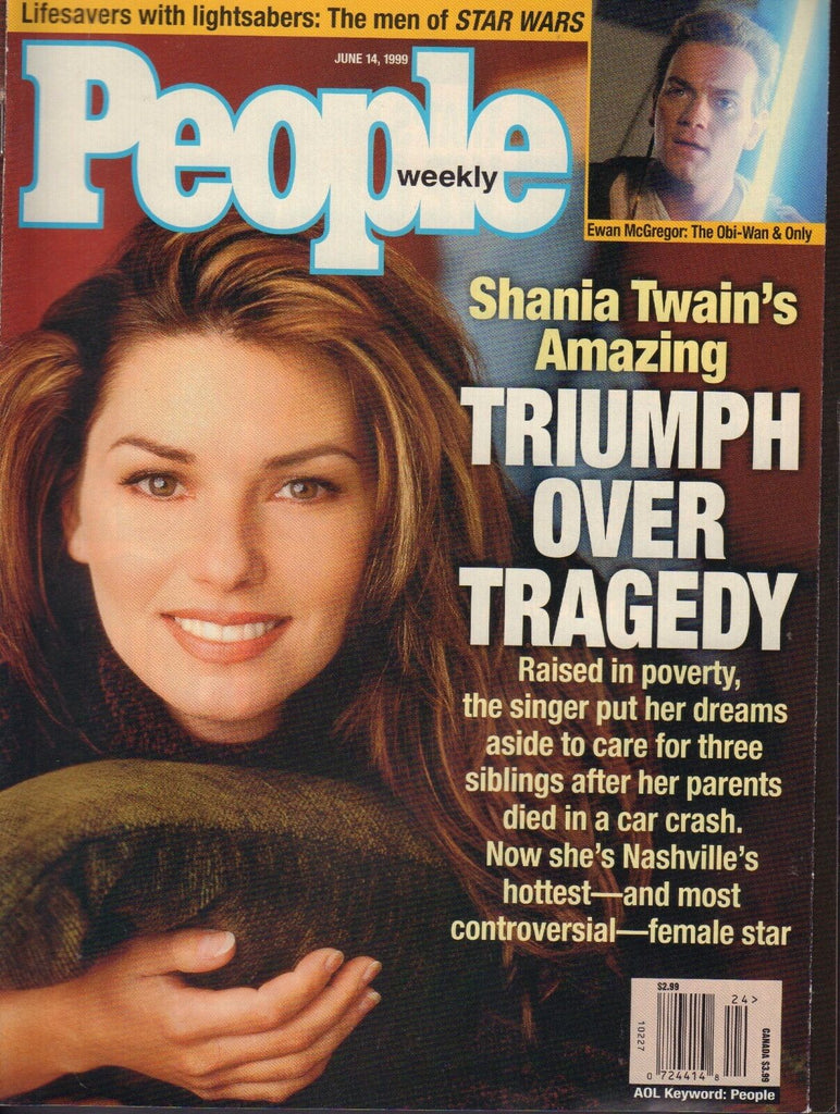People Magazine June 14 1999 Shania Twain Ewan McGregor 071517nonjhe