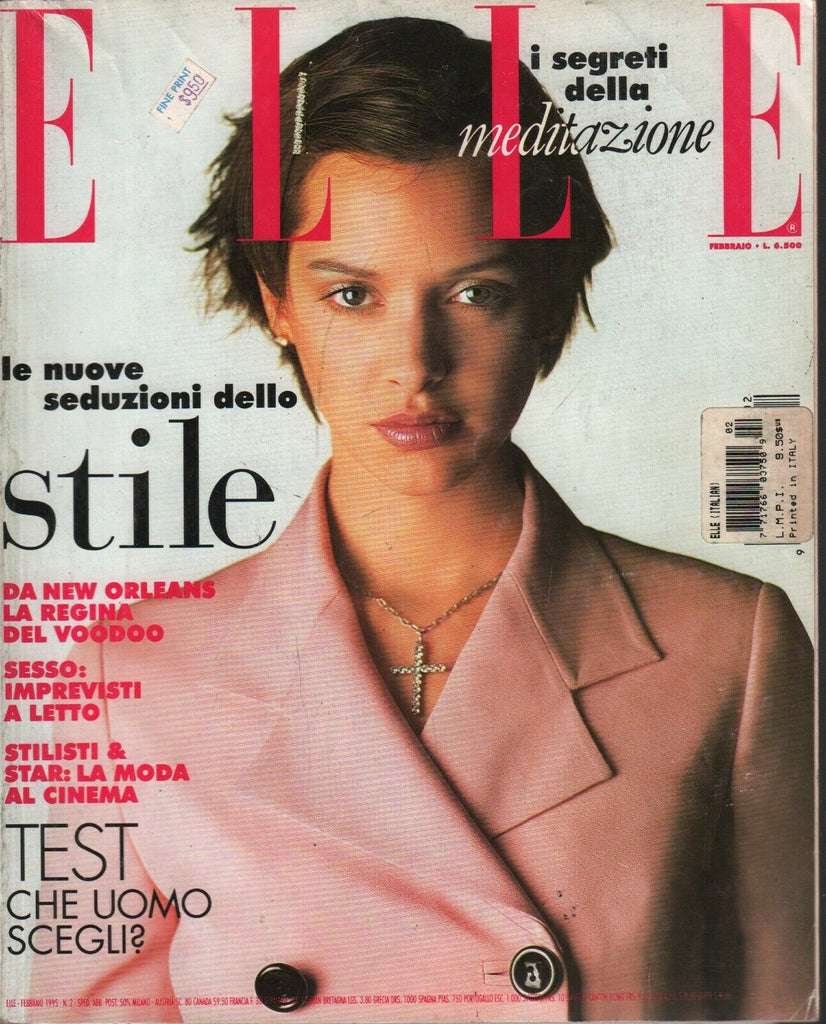 Elle Italian Fashion Magazine February 1995 Demi Moore Bruce Willis 101320ame