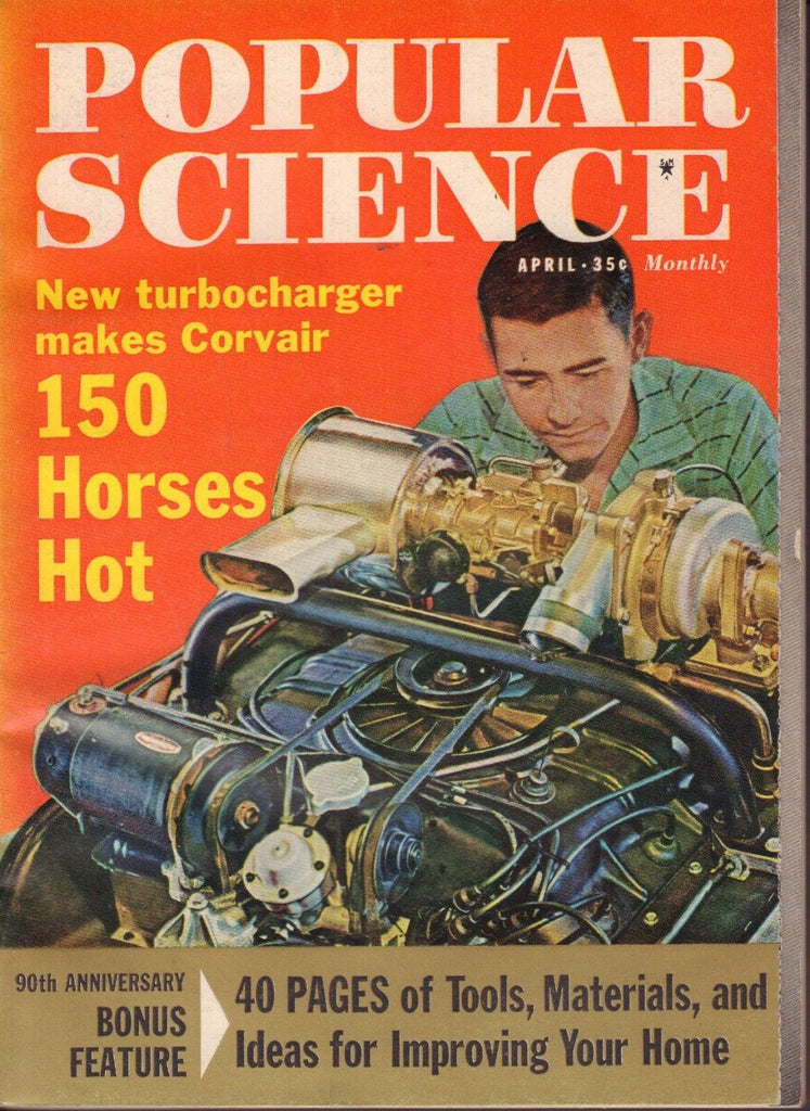 Popular Science Magazine April 1962 Corvair 150 Horses 082417nonjhe