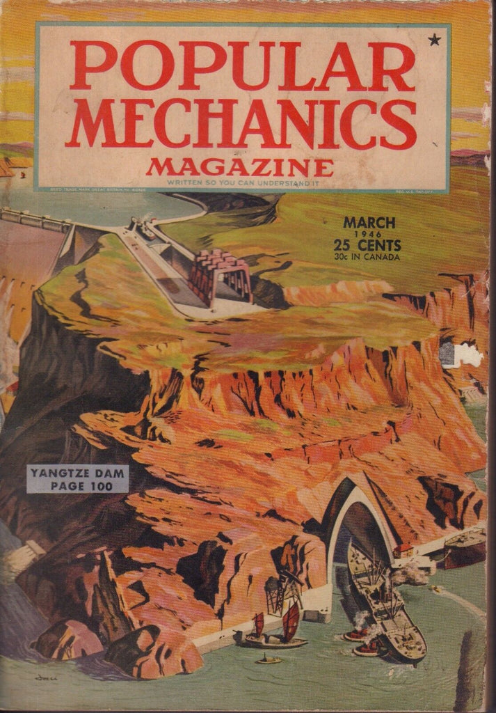 Popular Mechanics Magazine March 1946 Yangtze Dam 081917nonjhe