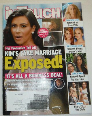 Intouch Magazine Kim Kardashian & Kristen Stewart August 2014 121714R
