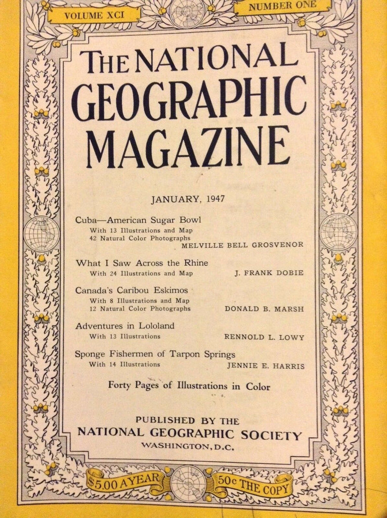 National Geographic Magazine Cuba The Sugar Bowl January 1947 052418nonrh
