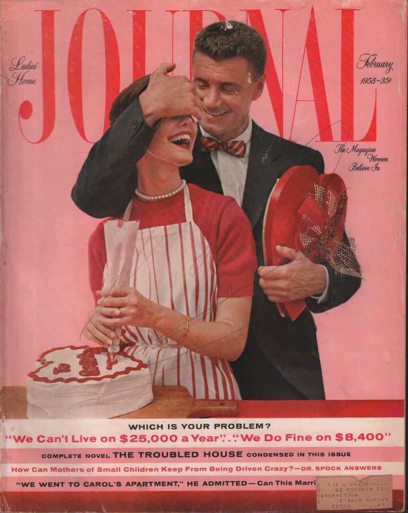 Ladies Home Journal February 1958 Rumer Godden Dorothy Thompson w/ML 090418DBE