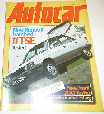 Autocar Magazine New Renault Hatched 11TSE July 1983 080514R1