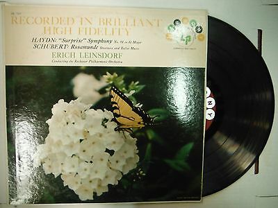 33 RPM Vinyl Schubert Rosamunde Overture and Ballet Harmony HL7105 010615KME