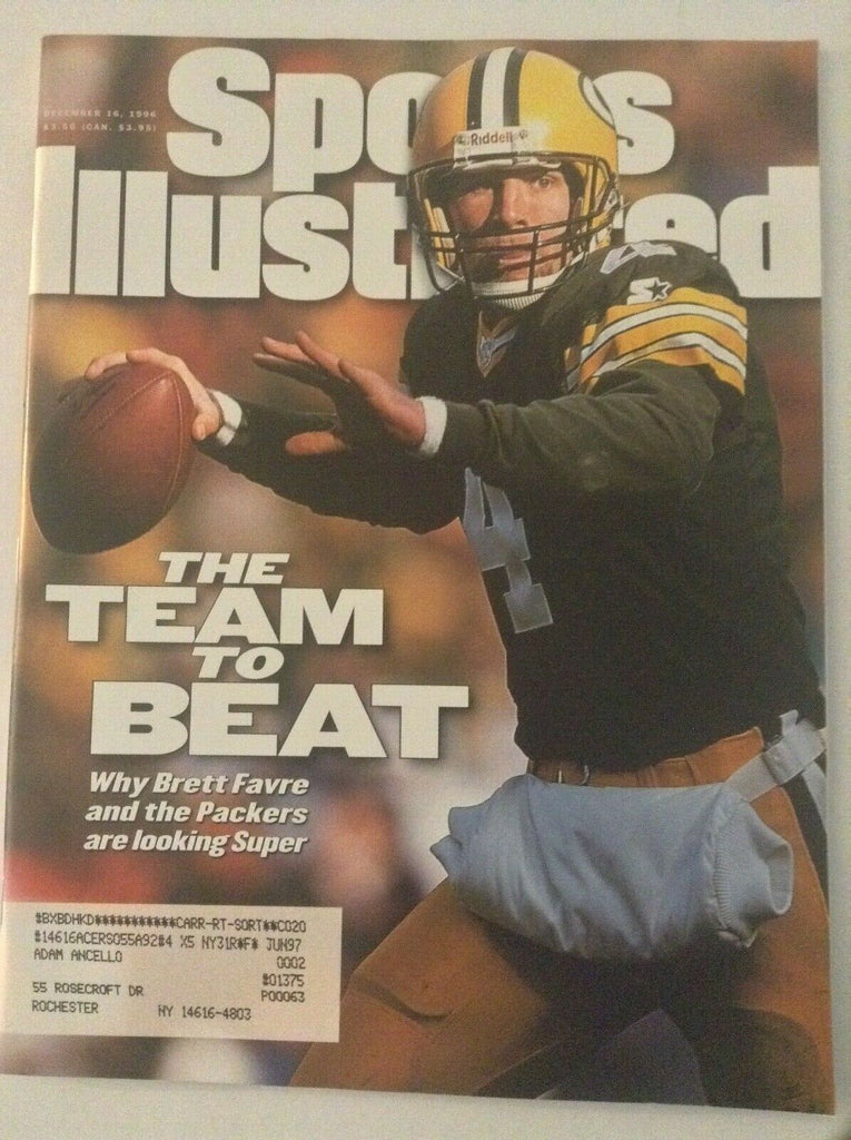 Sports Illustrated Magazine Brett Favre December 17, 1996 051819nonrh