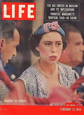 Life Magazine February 21 1955 Birthday, Princess Margaret VG 042216DBE