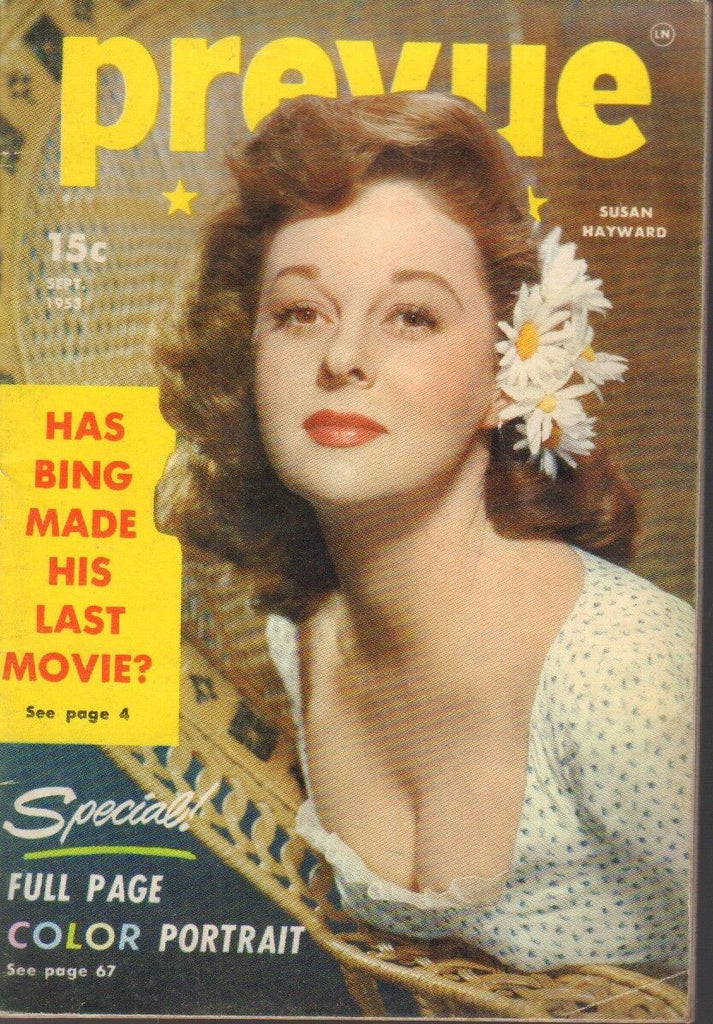 Prevue Digest September 1953 Susan Hayward Cheesecake Pin Up 091318AME2