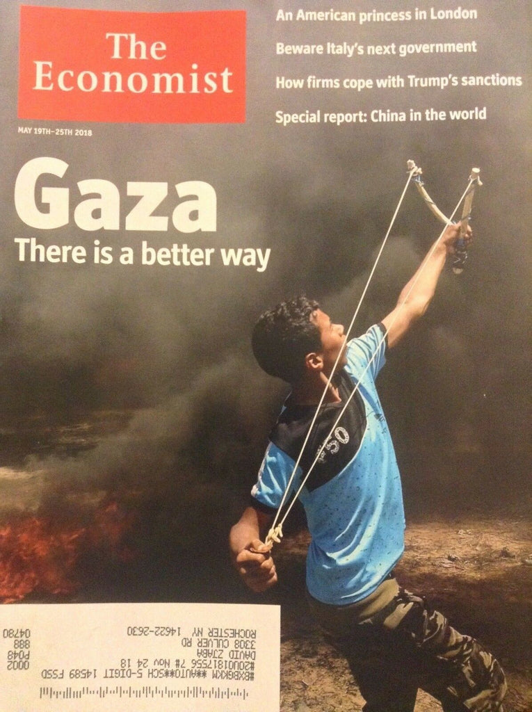 The Economist Magazine Gaza A Better Way May 19-25, 2018 081218nonrh