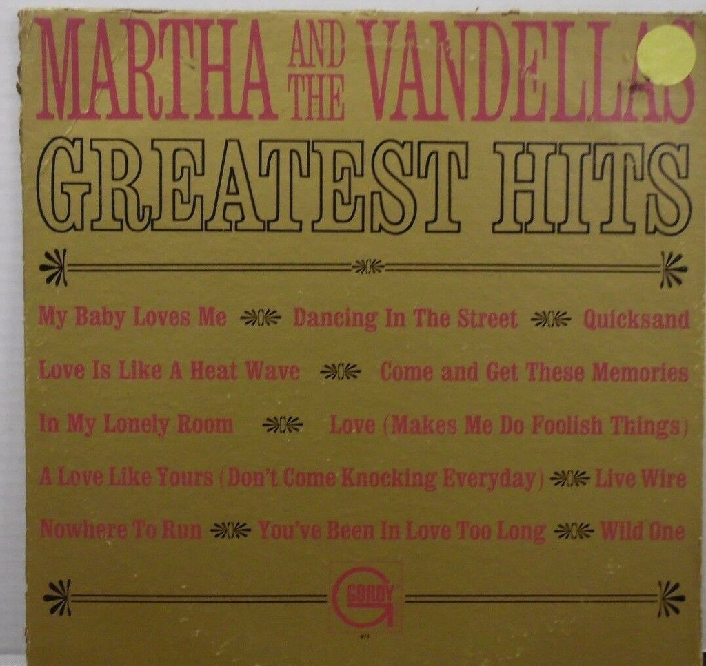 Martha and the Vandellas greatest hits 33RPM GLP-917 100116LLE