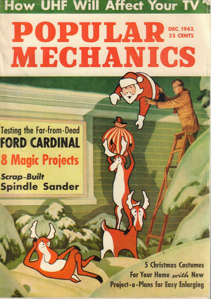 Popular Mechanics December 1962 Christmas Cover Ford Cardinal 032420DBE