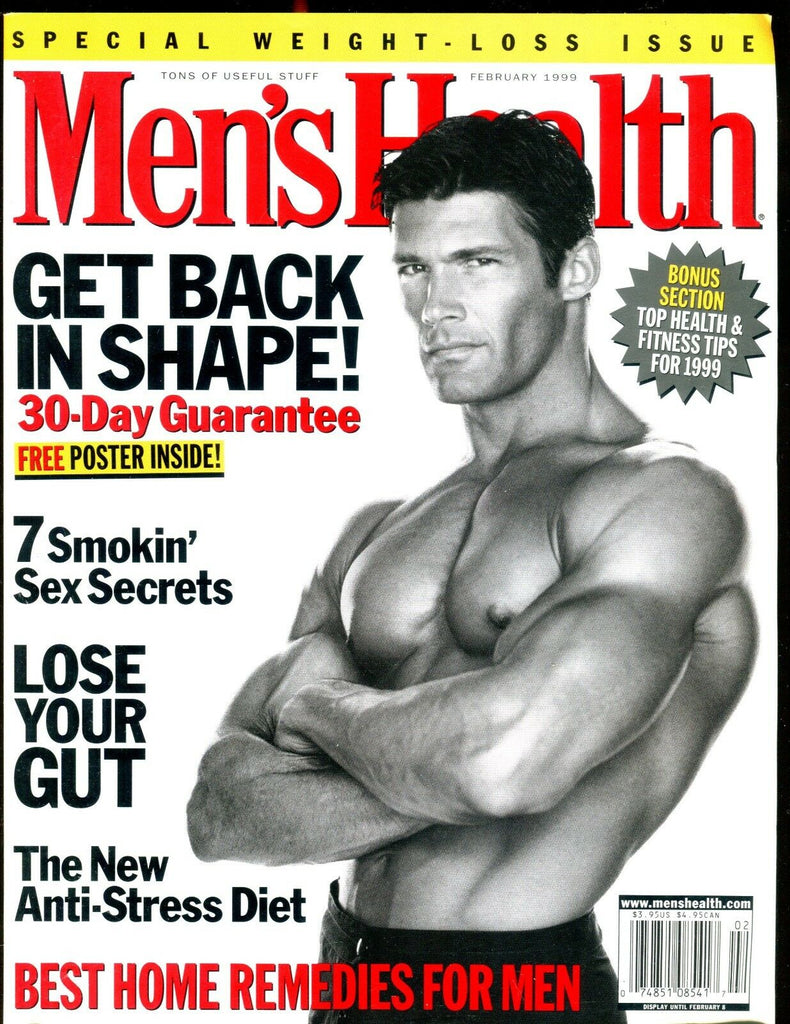Men's Health Magazine February 1999 Lose Your Gut EX w/ML 012317jhe