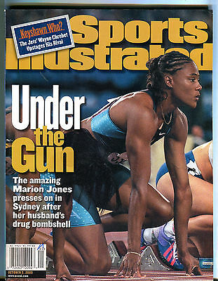 Sports Illustrated Magazine October 2 2000 Marion Jones EX 081116jhe
