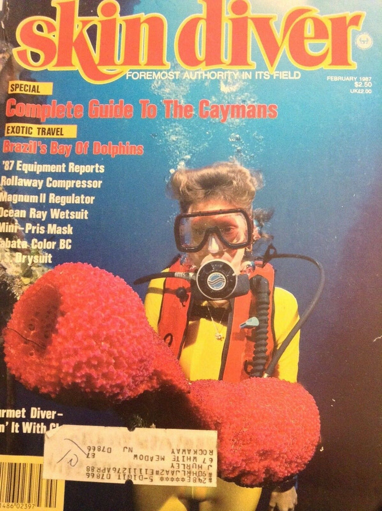 Skin Diver Magazine Complete Caymans Guide February 1987 060418nonrh