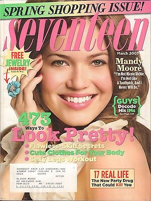 Seventeen March 2007 Mandy Moore w/ML VG 061616DBE