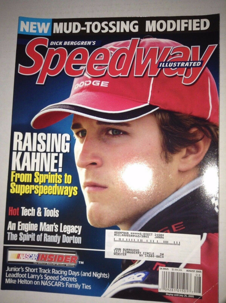 Speedway Illustrated Magazine Raising Kahne August 2005 041217nonrh