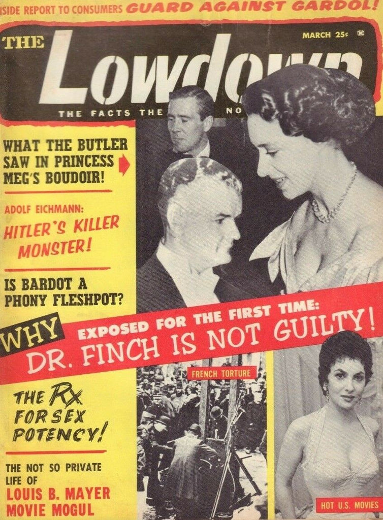 The Lowdown March 1961 Brigitte Bardot Princess meg Adolf Eichmann 013119DBE2