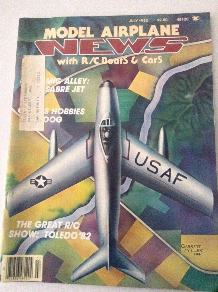 Model Airplane News Magazine MIG Alley Sabre Jet Toldeo July 1982 041117NONRH2